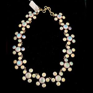 NWT J Crew Matte Opalescent Flower Necklace